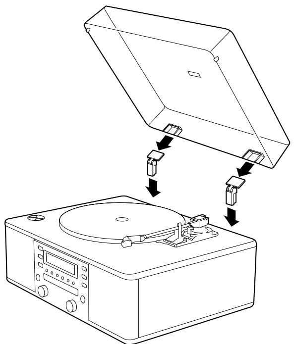 TEAC LP-R400 - To detach the turntable cover - 1