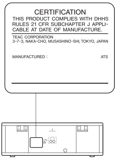 TEAC LP-R400 - CAUTION - 1
