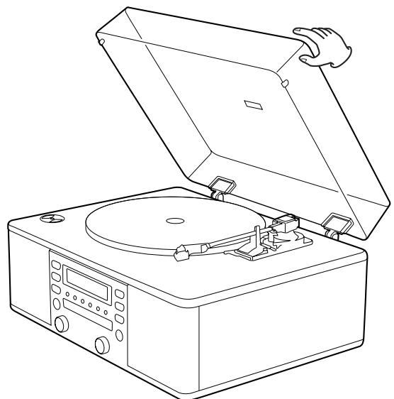 TEAC LP-R400 - Pour enlever le couvercle de la platine - 2