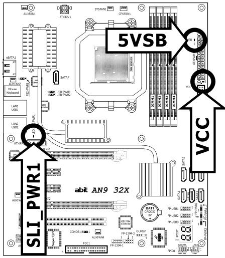 ABIT AN9-32X - - SLI_PWR1: - 1
