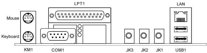 ABIT BE7II - (13). Back Panel Connectors - 1