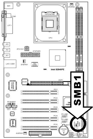 ABIT BE7II - (7). System Management Bus Headers - 1