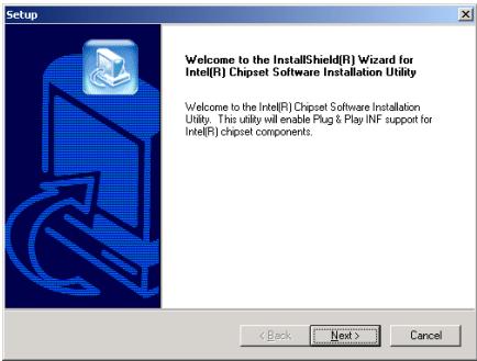 ABIT BE7II - Appendix A. Install Intel Chipset Software Utility - 1
