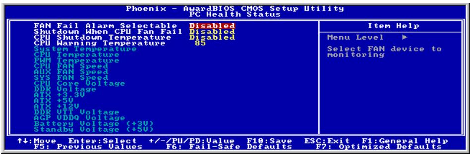 ABIT BE7II - 3-8. PC Health Status - 1