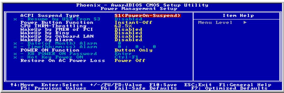 ABIT BE7II - 3-6. Power Management Setup - 1