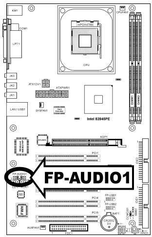 ABIT BE7II - (4). Front Panel Audio Connection Header - 1