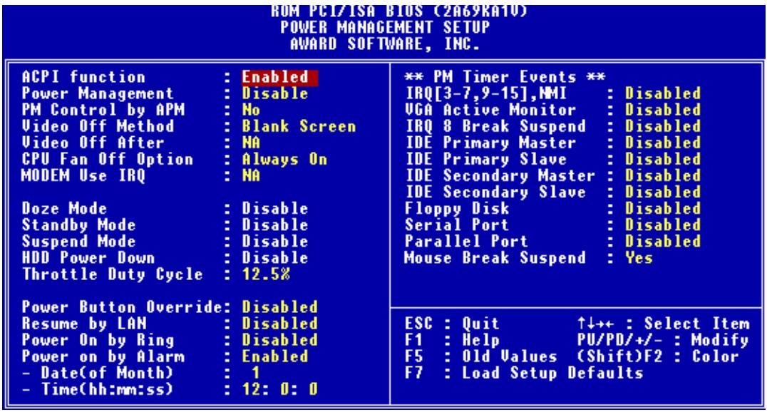 ABIT BH6R1-1 - Power Management Setup Menu - 2