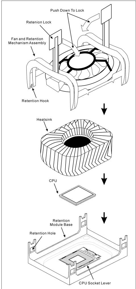 ABIT BH7 - 2-2. Install Pentium® 4 CPU and Heatsink Supporting-Base - 1