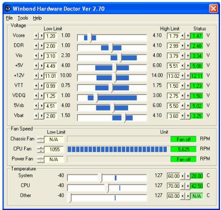 ABIT BH7 - Appendix G. Hardware Monitoring (The Winbond Hardware Doctor Utility) - 7