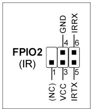 ABIT BH7 - (7). Infrared Device Header [FPIO2] - 2