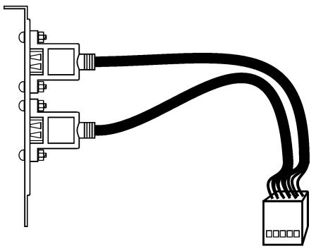 ABIT BH7 - (4). Additional USB Port Header [FP-USB1] - 2