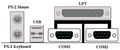 ABIT BP6 - Serial Port COM1 and COM2 Connector - 1