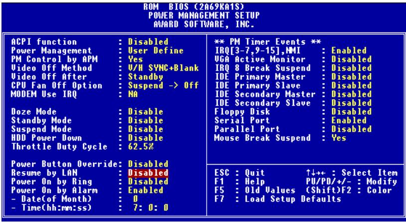 ABIT BP6 - 3-5. Power Management Setup Menu - 2