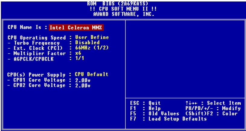 ABIT BP6 - 3-1. CPU Setup [SOFT MENU™ II] - 1