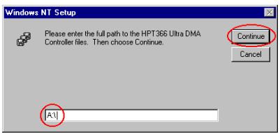 ABIT BP6 - Installing drivers with existing Windows NT: - 6