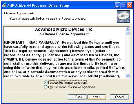ABIT FATAL1TY-AN8-SLI - Appendix D. Install AMD64 Processor Driver - 3