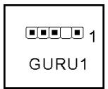 ABIT FATAL1TY-AN8-SLI - (8). GURU Panel Connection Header - 2
