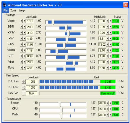ABIT IC7-MAX3 - Appendix H. Hardware Monitoring (The Winbond Hardware Doctor Utility) - 7