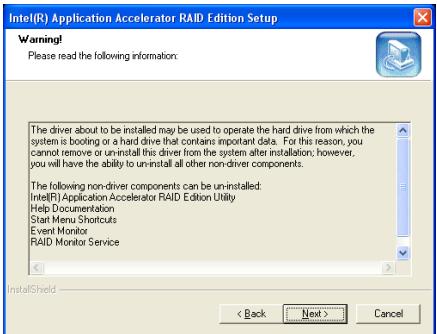 ABIT IC7-MAX3 - Appendix B. Install Intel Application Accelerator RAID - 2