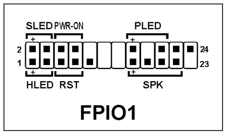 ABIT IC7-MAX3 - (5). Front Panel Switches &amp; Indicators Headers - 2