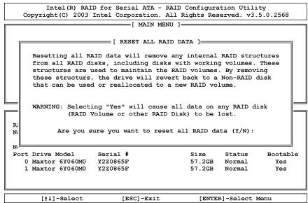 ABIT IC7-MAX3 - Reset Disks to Non-RAID - 1