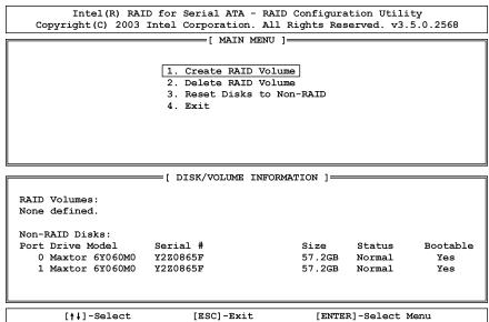 ABIT IC7-MAX3 - Main Menu - 1