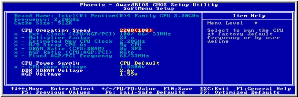 ABIT IC7-MAX3 - 3-1. SoftMenu Setup - 1