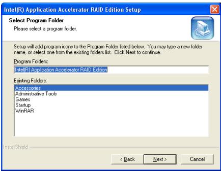 ABIT IC7-MAX3 - Appendix B. Install Intel Application Accelerator RAID - 5