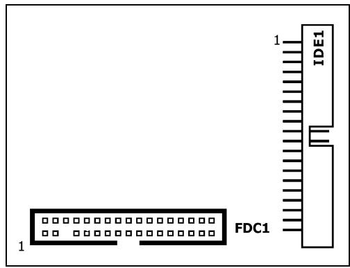 ABIT IL-90MV - Floppy and IDE Disk Drive Connectors - 2
