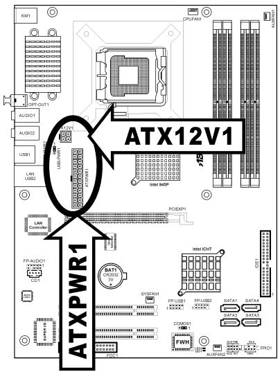 ABIT IL8 - (1).ATX Power Input Connectors - 1