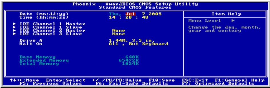ABIT IL8 - 3-2. Standard CMOS Features - 1