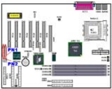 ABIT KG7 - (10). PN1 and PN2 Headers - 1
