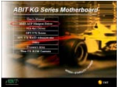 ABIT KG7 - Appendix B. AMD AGP Miniport Driver Installation for Windows® 98 SE &amp; Windows® 2000 - 1