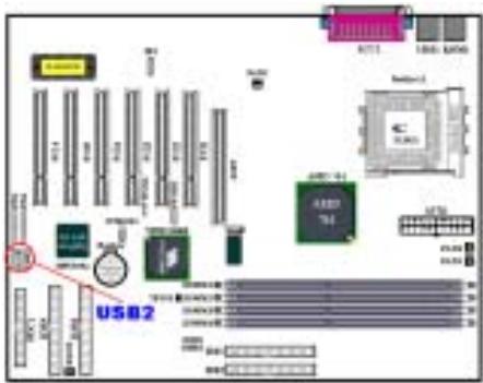 ABIT KG7 - (8). USB2 Headers: Additional USB Plugs Header - 1