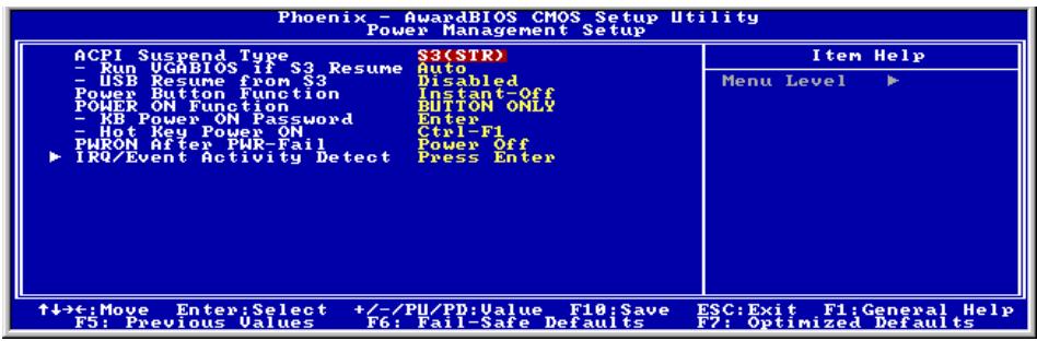 ABIT KV-808182 A5 REV 1 - 3-6. Power Management Setup - 1