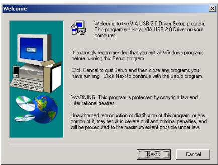 ABIT KV7 - Appendix D. Install VIA USB 2.0 Driver - 1