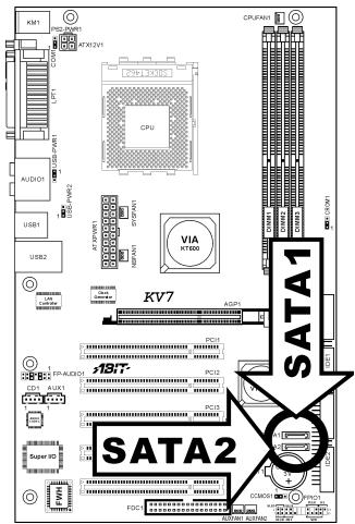 ABIT KV7 - (13). Serial ATA Connectors - 1