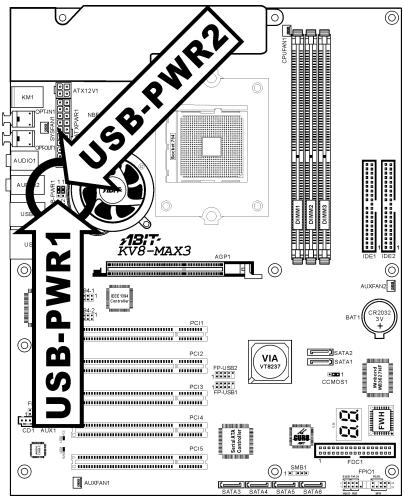 ABIT KV8-MAX3 - USB-PWR2: - 1