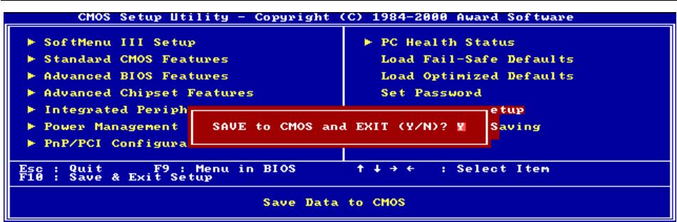 ABIT SE6R2 - 3-12. Save & Exit Setup - 1