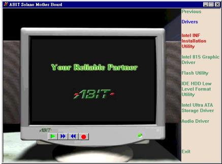 ABIT SE6R2 - Appendix A. INF Installation Utility for Windows® 98 SE - 2