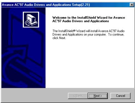 ABIT SE6R2 - Appendix C. Installing the Audio Driver for Windows® 98 SE - 6