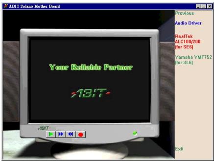 ABIT SE6R2 - Appendix C. Installing the Audio Driver for Windows® 98 SE - 3
