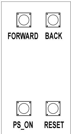 ABIT SI7 - (15). Onboard Switches [FORWARD, BACK, PS ON, RESET] - 2