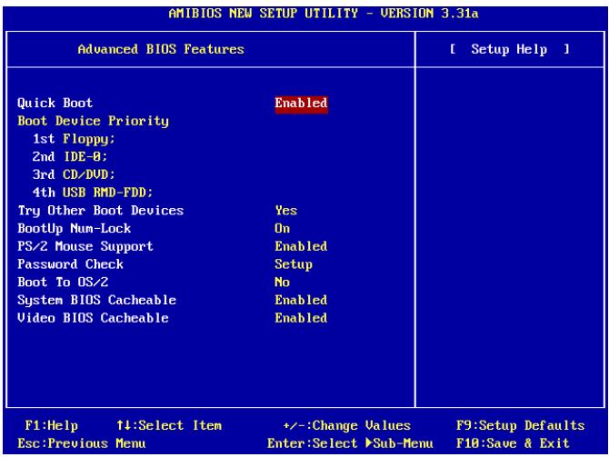 ABIT SI7 - 3-3. Advanced BIOS Features - 1