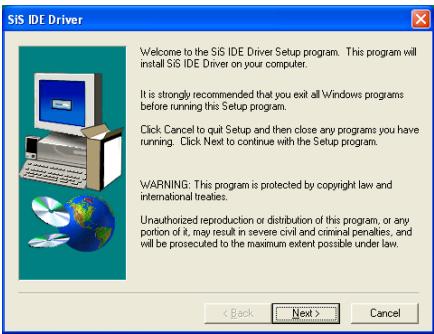 ABIT SI7 - Appendix B. Install SiS IDE Driver - 1