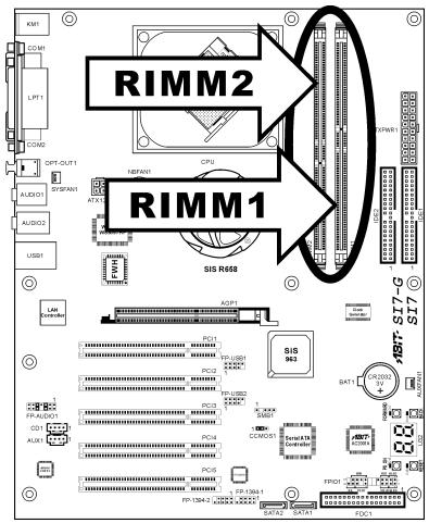 ABIT SI7 - 2-3. Install System Memory - 1