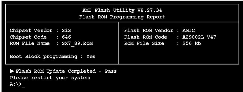 ABIT SI7 - A:\>amiflash sx7_89.rom - 1