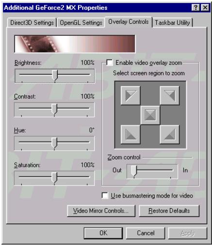 ABIT SILUROMX - Custom OpenGL settings: - 1