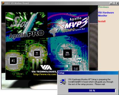 ABIT VH6 - Appendice h installation du moniteur système VIA - 3