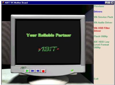 ABIT VL6 - Appendix H. Installing the VIA USB Filter Driver for Windows® 2000 - 2